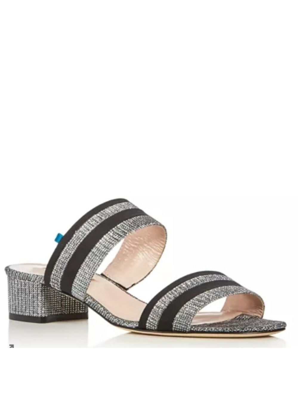 SJP by Sarah Jessica Parker Bloom Glitter Low Heel Sandals Size 40